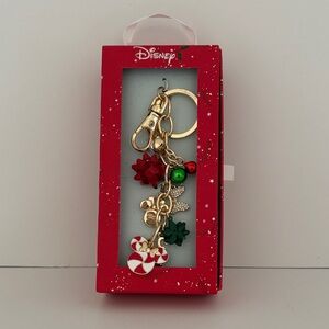 Disney Festive Gold Keychain/Bag Charm